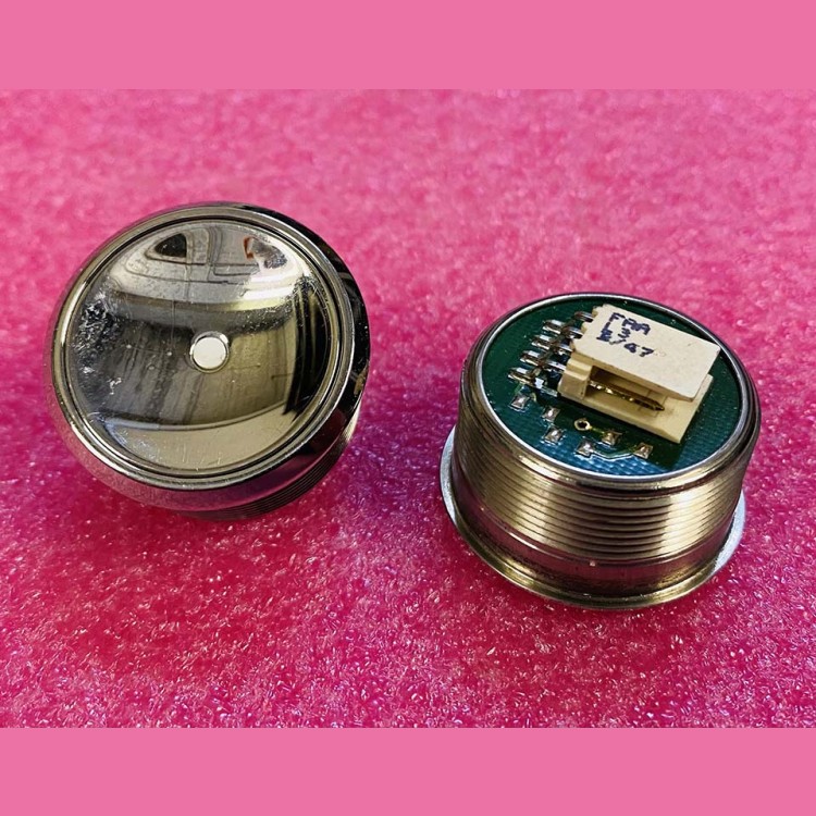 Кнопка антивандальная (без подсветки; белая точка; полированный толкатель) FAA25090L3 Otis