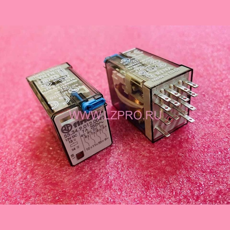 Реле промежуточное 12V DC 7A 55.34.9.012.0040 Finder