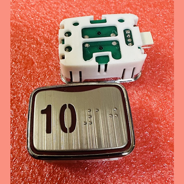 Модуль кнопочный красная подсветка код брайля AK-25B "10" AEN04C049*A Sigma