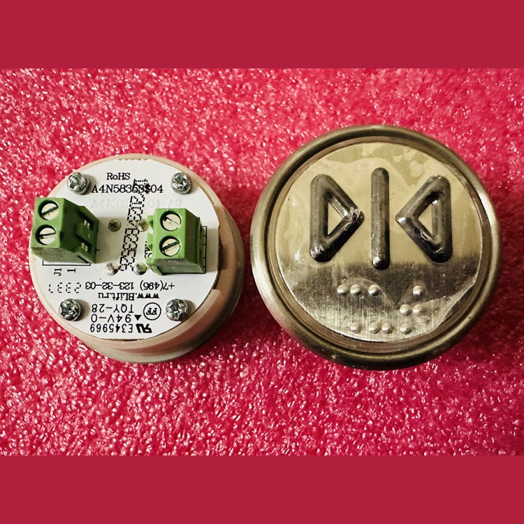 Модуль кнопочный белая подсветка код брайля "закрытие" A4N58353$04 BBP-R302-VCPLT-S-W-CLS (MA2D04-S-W-CLS)