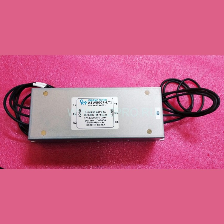 Сетевой фильтр частотного преобразователя A3W5007-LT1 480V 7A