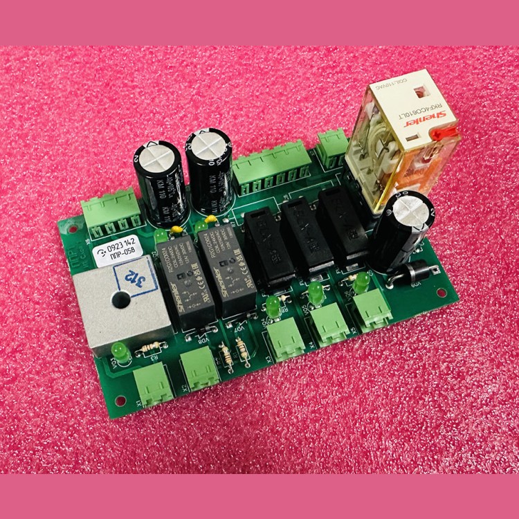 Плата питания и реле для станции ШК6000 для лифтов с машинным помещением ППР-058-01 ИМКИ.301411.058.01 ЩЛЗ