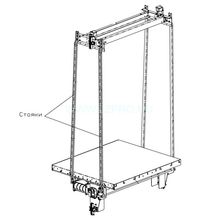 Стояк (стойка) каркаса кабины Otis
