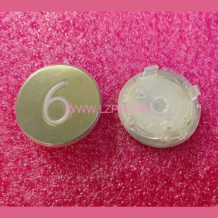 Нажимной элемент (толкатель) белый шлифованный "6" KM870822G006 Kone