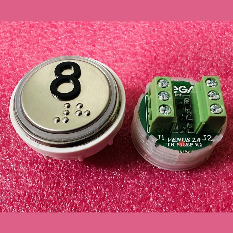 Модуль кнопочный 8 с кодом брайля разъем TH MLEP V.2 Venus Vega