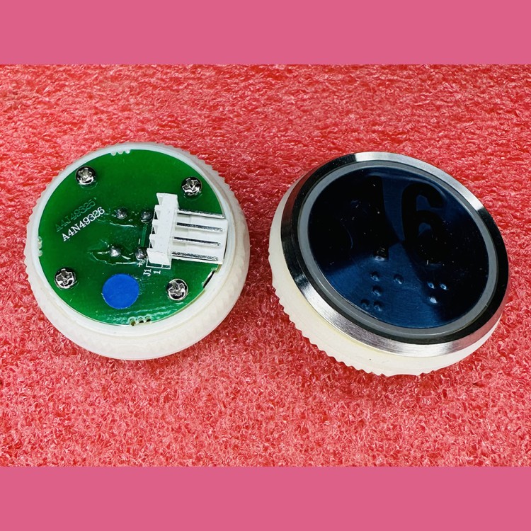 Кнопочный модуль 16 синяя подсветка с шрифтом Брайля  A4N49326 Thyssen