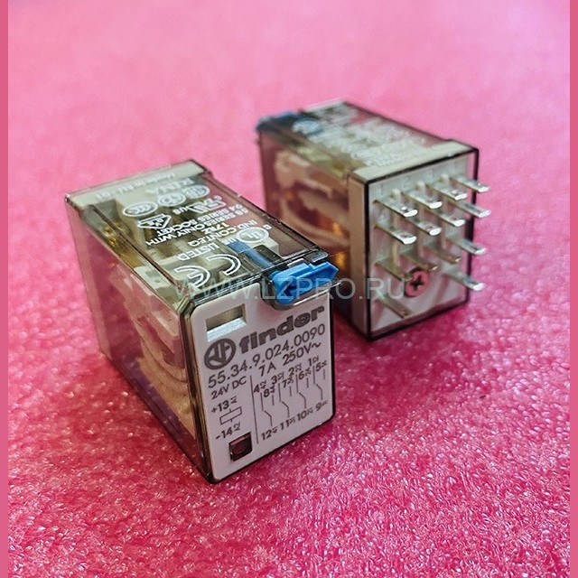 Реле промежуточное 24VDC 55.34.9.024.0090 Finder