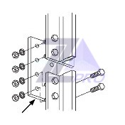 Стыковая планка направляющих Otis