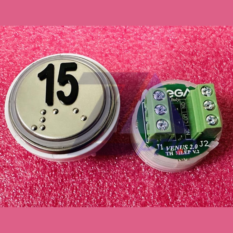 Модуль кнопочный 15 с кодом брайля разъем TH MLEP V.2 Venus Vega