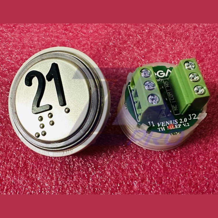 Модуль кнопочный 21 с кодом брайля разъем TH MLEP V.2 Venus Vega