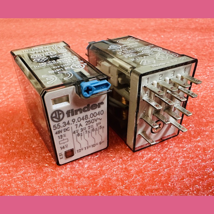 Реле промежуточное 48VDC 4CO 7A 55.34.9.048.0040 Finder