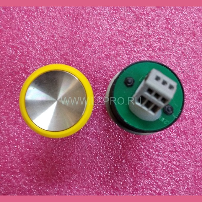 Кнопка КЛ-110-054 RL служебная цвет ореола желтый