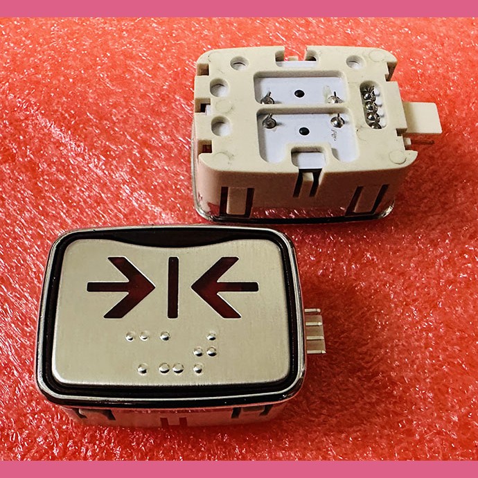 Модуль кнопочный красная подсветка код брайля AK-25B "Закрытие дверей" AEN04C049*A Sigma