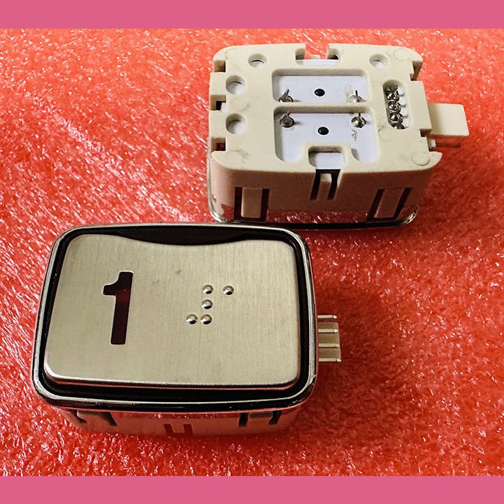 Модуль кнопочный красная подсветка код брайля AK-25B "1" AEN04C049*A Sigma