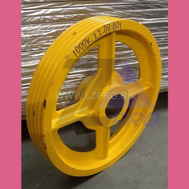 Канатоведущий шкив 500х4х10мм 1000К.22.00.001 (КМЗ)