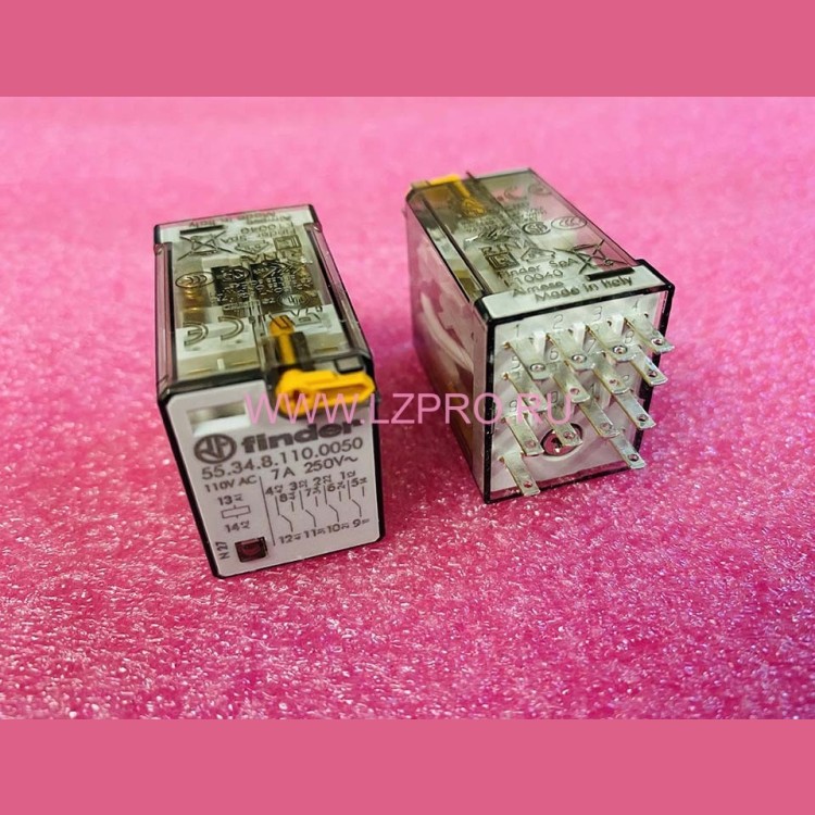 Реле промежуточное 55.34.8.110.0050 110V AC 7A Finder