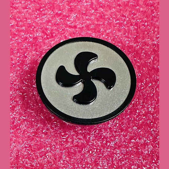 Толкатель кнопочного модуля (накладка) "вентилятор" черный KM801054G086 Kone