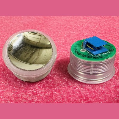 Кнопка (подсветка зеленый ореол, полированная, AMP разъем для MCS220, пр-во К...