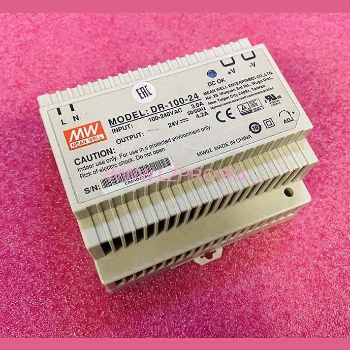 Блок питания 24V 4.2A DR-100-24 MEAN WELL