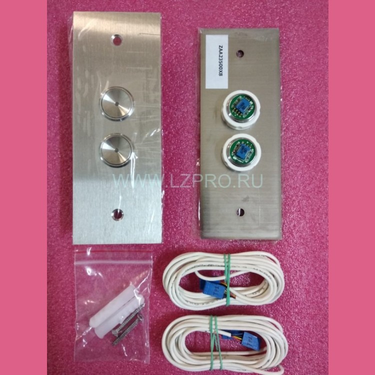 Пост вызова двухкнопочный (кнопка зел. индикация "точка" L302) ZAA23500X8