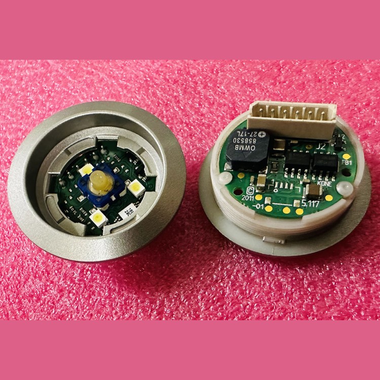 Кнопочный модуль янтарная подсветка KM804342G06 Kone