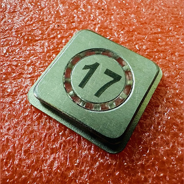 Толкатель квадратный 17 кнопочного модуля ВКЛ13А-7