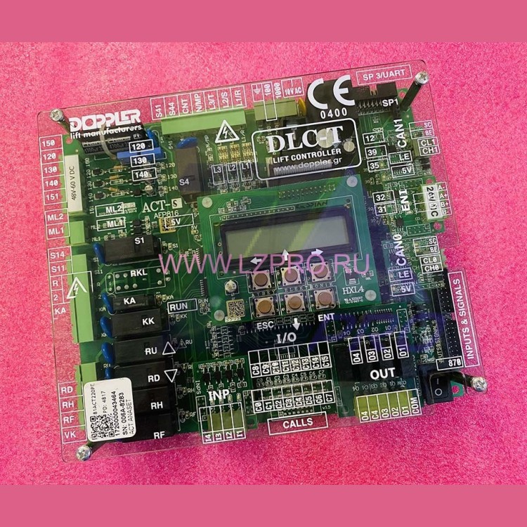 Плата основная DLC-T (ACT-S без разъёма CALLS) управления лифтом Lift controller Doppler