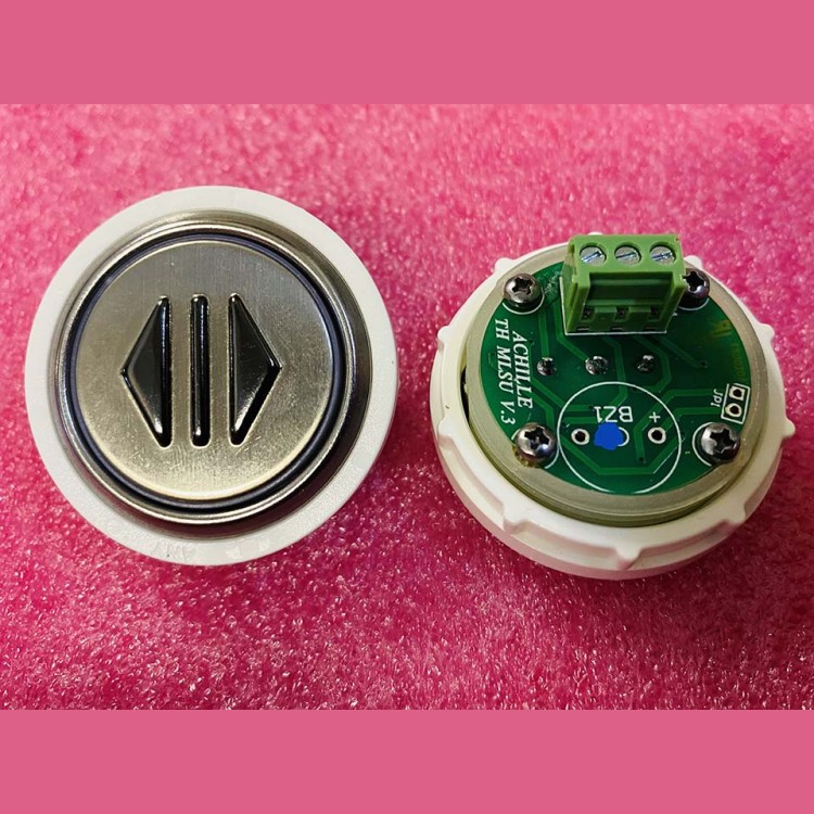 Кнопка антивандальная <|> синяя подсветка, MLSU, Achille light VEGA