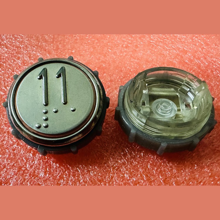 Модуль кнопочный круглый 11 с гайкой без платы ВКЛ13А-7П (7-4П)