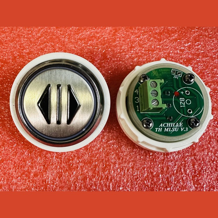 Кнопка антивандальная <|> красная подсветка, MLSU, Achille light VEGA