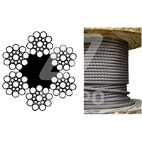 Канат лифтовой 8мм (DIN 3062) EN 12385-5 Северсталь