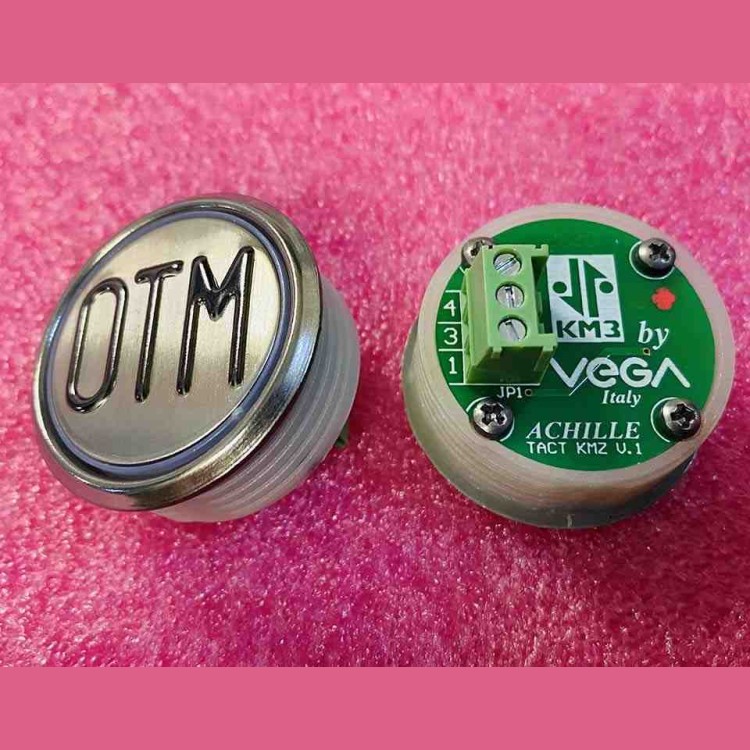 Кнопка антивандальная ОТМЕНА красная подсветка, MLSU, Achille light VEGA