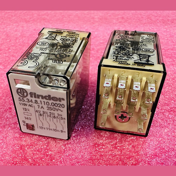 Реле промежуточное 55.34.8.110.0020 110V AC 7A Finder