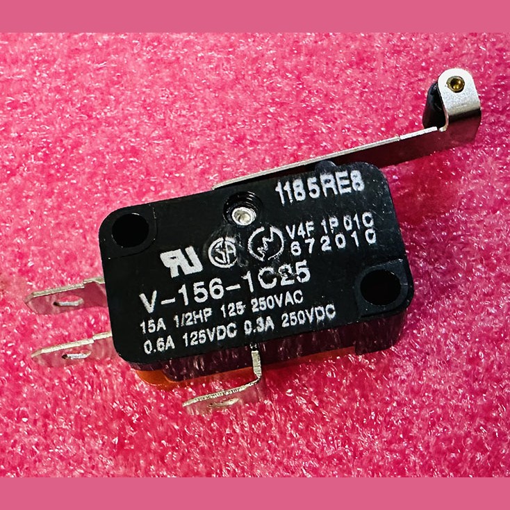 Микропереключатель с лапкой и роликом V-156-1C25