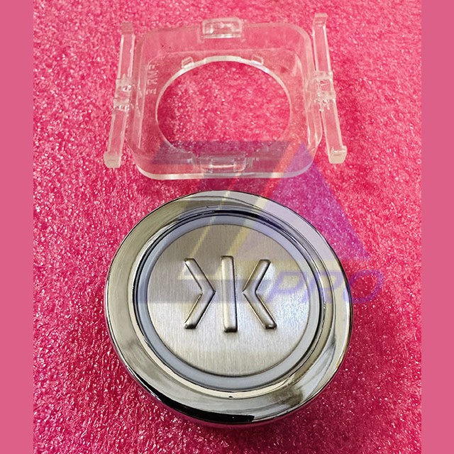 Кнопка приказа круглая, закрытие дверей ">I<" FMR SATIN Kleemann