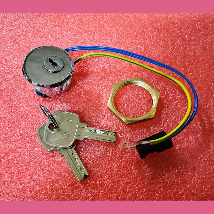 Ключевина COP/LOP (24 В, полированная хром, без автовозврата, 2 ключа SH1) FAA431E3-SH1 Otis